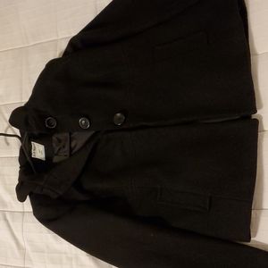 Womens Black PeaCoat